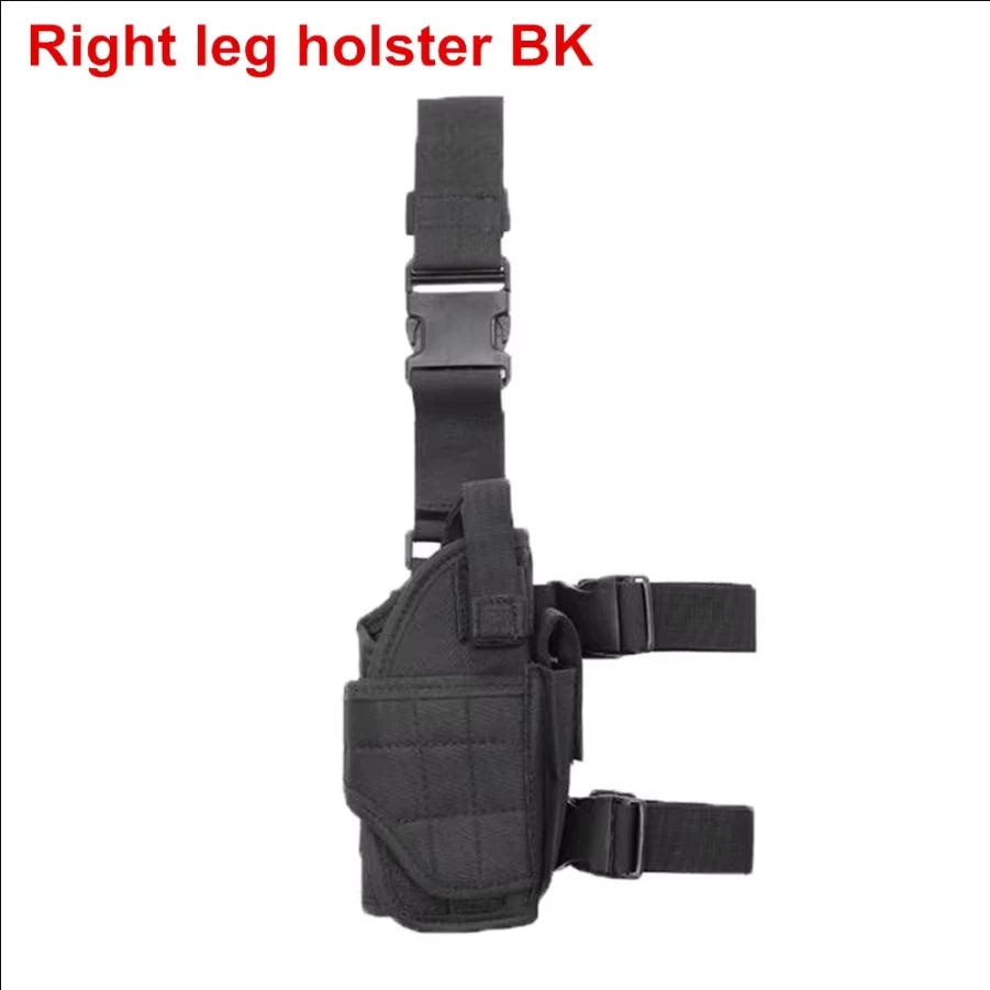 Holster Cuisse Universel Drop Leg – Glock 17, M9, P226, CZ 75, Révolver | Polyester 600D, Réglable | Droitier & Gaucher | Noir, Vert, Tan - BLACKBEARD OUTDOOR INDUSTRIES