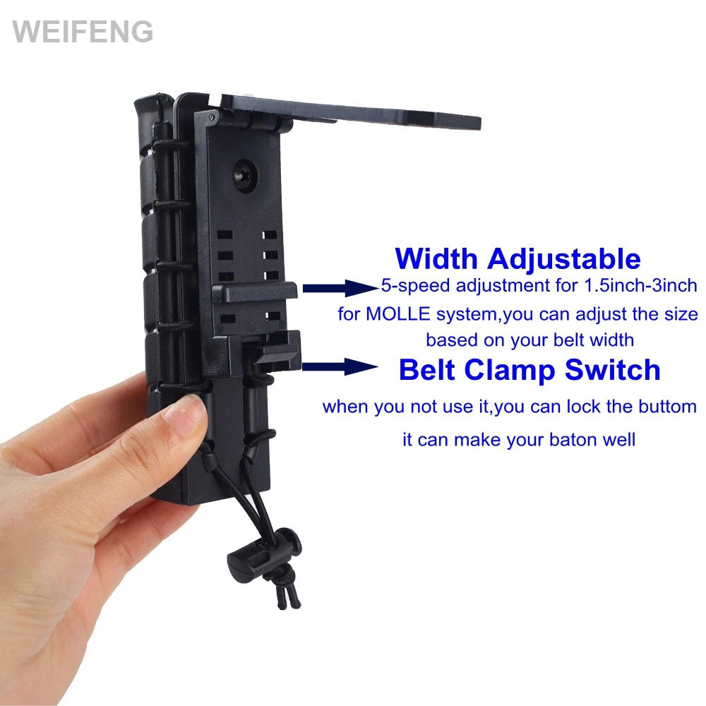 Pochette Tactique pour Spray de Défense – Support MOLLE pour Spray au Poivre et Mace, Étui de Service avec Clip, Étui Flashlight et Accessoires de Chasse BLACKBEARD OUTDOOR INDUSTRIES