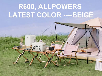 ALLPOWERS R600 Station d'Énergie Portable 299Wh Batterie LiFePO4 avec Sorties AC 600W pour Activités Extérieures - BLACKBEARD OUTDOOR INDUSTRIES