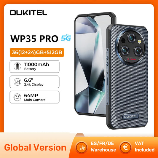 OUKITEL WP35 Pro 5G — Le Smartphone Rugged Ultra-Fin et Puissant - BLACKBEARD OUTDOOR INDUSTRIES