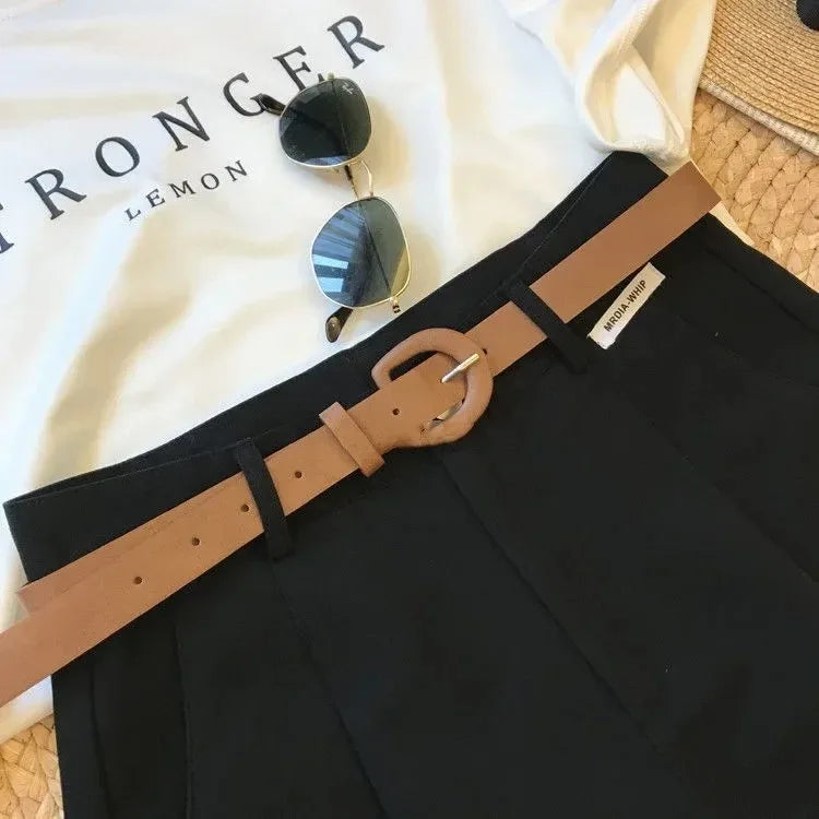 Short Large Femme Été – Style Classique & Décontracté Coupe A-Line, Léger, Coton Mélangé, Taille Mi-haute, Fermeture Zippée Ma boutique