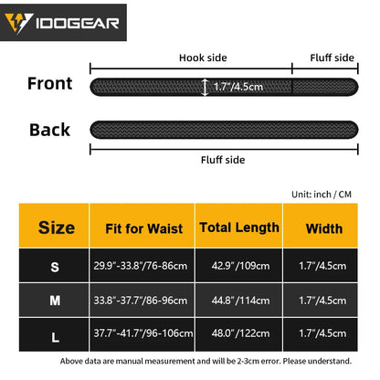 Ceinture Tactique IDOGEAR 1,7" en Nylon – Ceinture de Taille Militaire Ma boutique