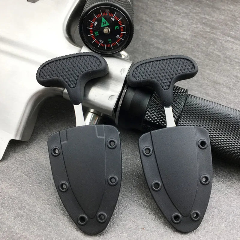 Push Dagger Acier Inoxydable – Couteau de Collection & Survie Outdoor | 1 ou 2 Pièces