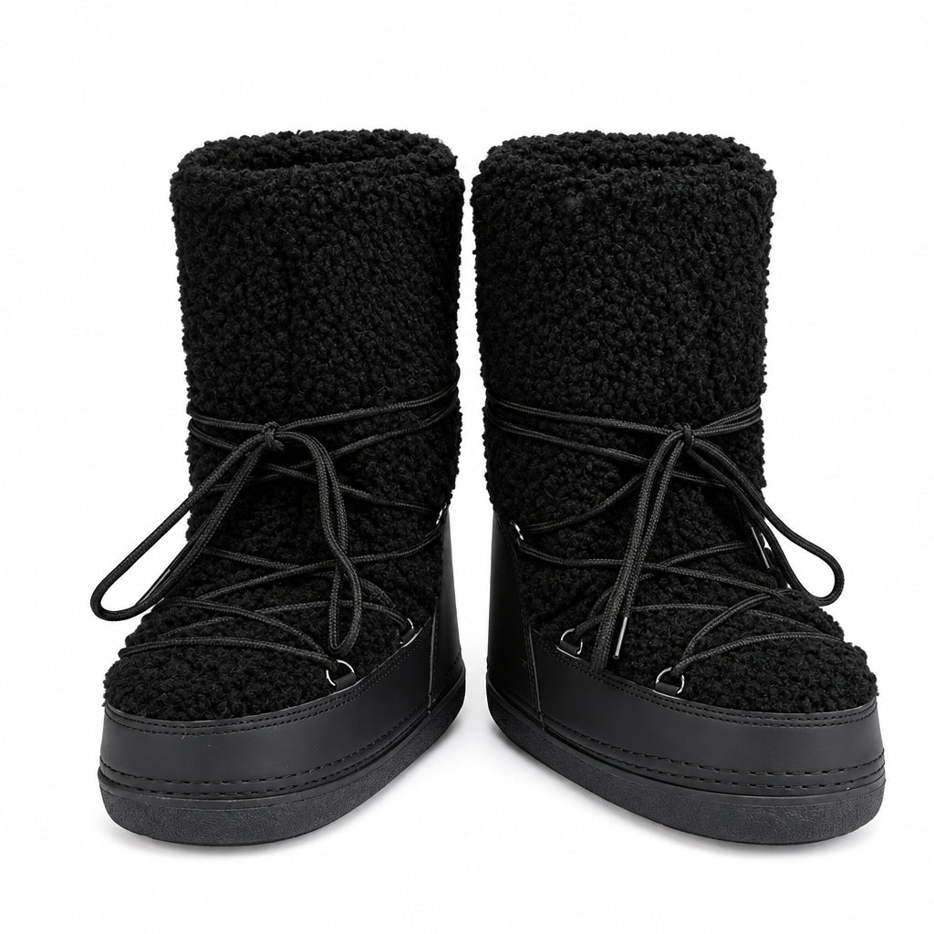 Bottes de neige à fourrure et semelle épaisse