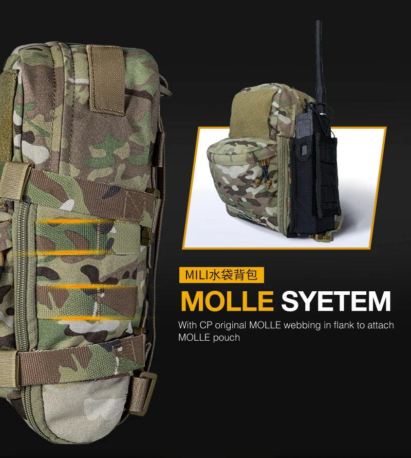 Sac d’Hydratation Tactique Mini – IDOGEAR MOLLE 500D Nylon - BLACKBEARD OUTDOOR INDUSTRIES