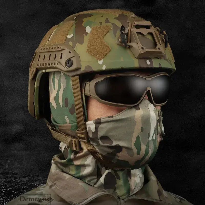 Tactical Mask Outdoor Balaclava – Masque Balaclava Silicone Demi-visage Coupe-vent Ma boutique