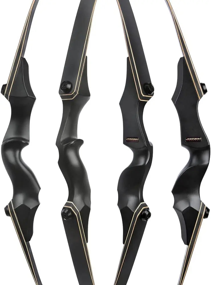 60 Inch Archery Takedown Recurve Bow F171A for Adults/Youth 30-60Lbs American Hunting Bow Magnesium Alloy Metal  Right Handed BLACKBEARD OUTDOOR INDUSTRIES