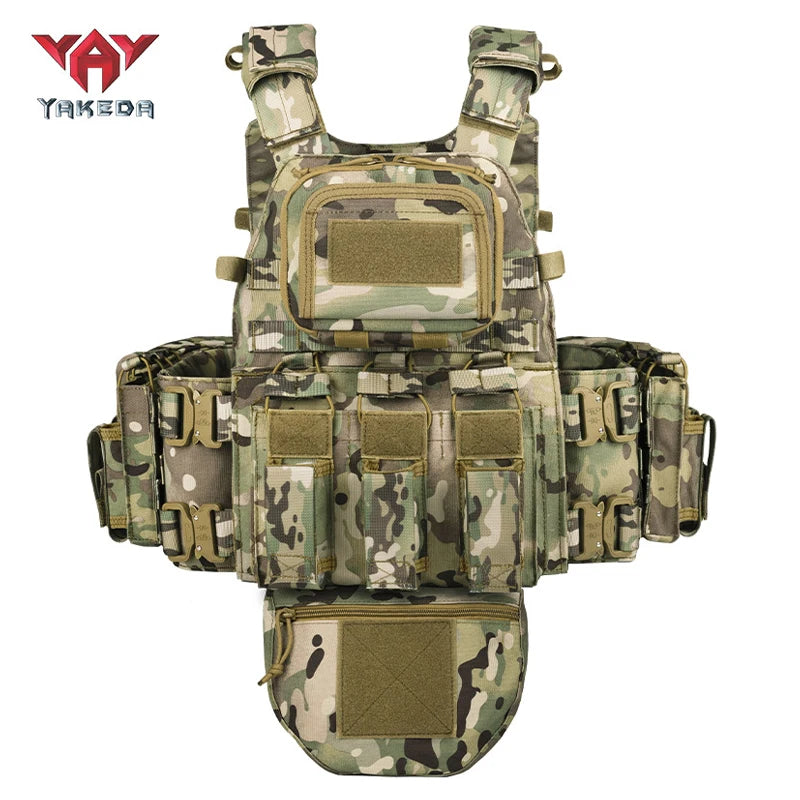Gilet tactique YAKEDA 8280 - Gilet tactique de chasse - Gilet plein recouvrement pour activités en plein air - BLACKBEARD OUTDOOR INDUSTRIES