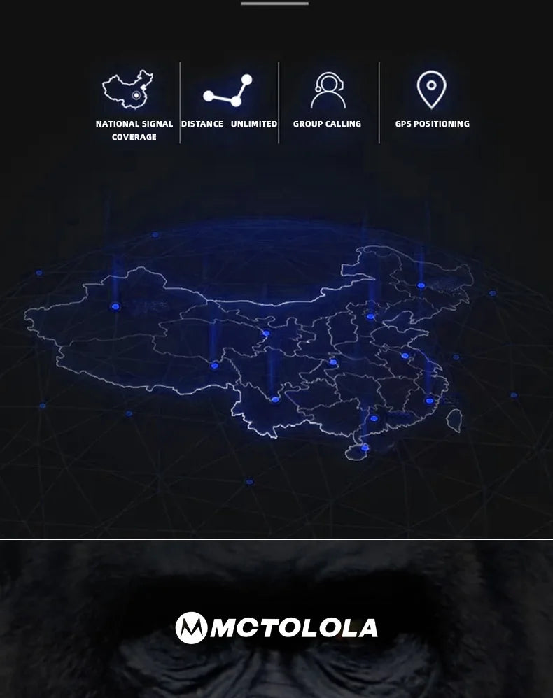 MOTOLOLA MT-888 Talkie-Walkie 4G/5G PoC - Communication à Portée Mondiale - BLACKBEARD OUTDOOR INDUSTRIES