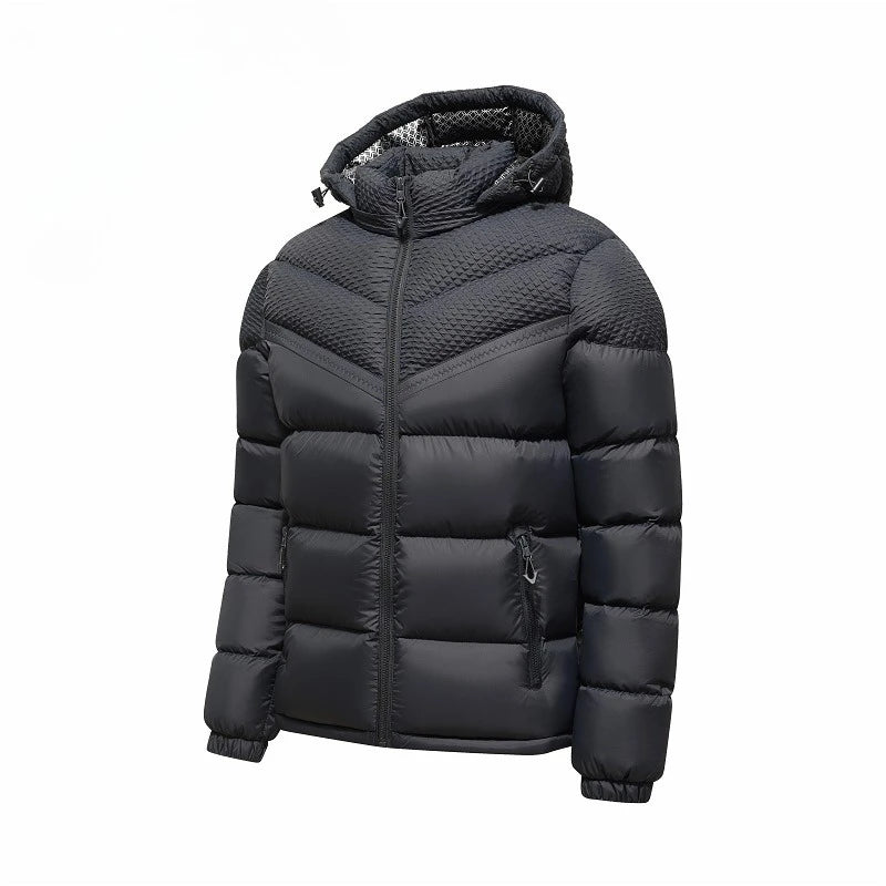Veste homme hiver rembourrée à capuche