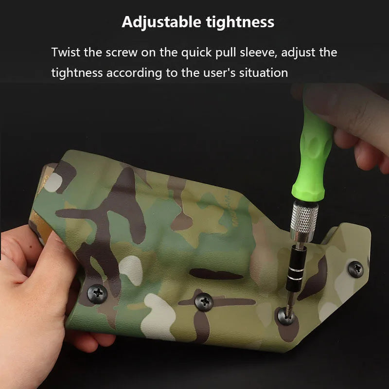 Holster Tactique KYDEX pour Pistolet avec Système de Retrait Rapide et Support pour Lampe X300 – Compatible Beretta M9, CZP-01, SP-01, FNX-45 et Plus - BLACKBEARD OUTDOOR INDUSTRIES