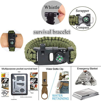 Kit de Survie Tactique – Pochette Oxford Camping, Randonnée, Premiers Secours & Urgence