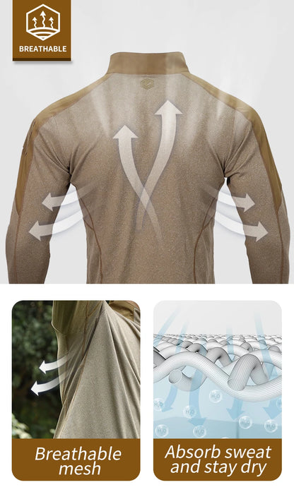 Emersongear BlueLabel Tactical Hunter Polo Manches Longues - BLACKBEARD OUTDOOR INDUSTRIES