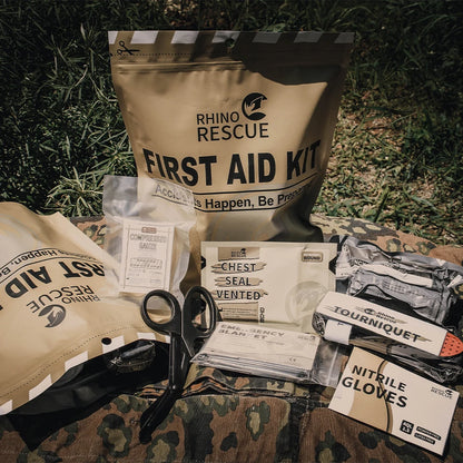 Kit Trauma Tactique IFAK Rhino Rescue – 7 ou 10 Pièces | Premiers Secours Combat & Urgence