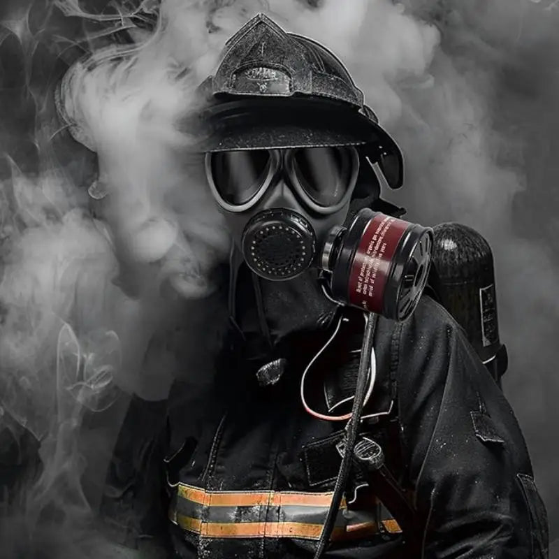 Masque à Gaz Plein Visage MF14 — Respirateur Chimique Filtre Charbon Actif - BLACKBEARD OUTDOOR INDUSTRIES