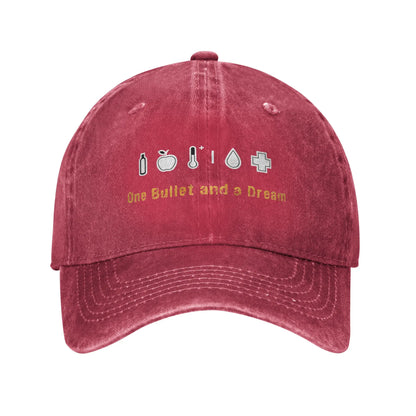 Casquette Baseball DayZ « One Bullet and a Dream » – Snapback Coton Unisexe | Protection Solaire Outdoor | Cadeau Gamer