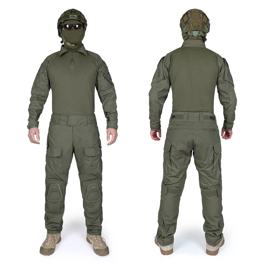 IDOGEAR G3 Uniforme Tactique Shirt & Pantalon avec Genouillères et Coudières – Ranger Green - BLACKBEARD OUTDOOR INDUSTRIES