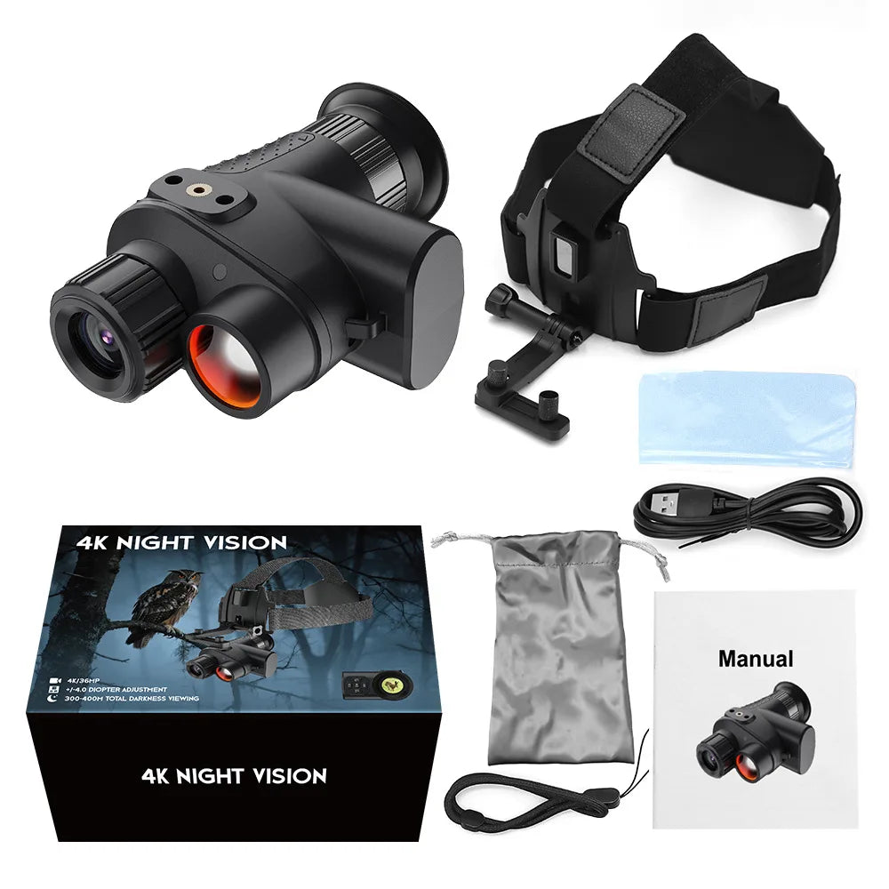 Monoculaire de Vision Nocturne NV4500 4K Infrarouge 300m - BLACKBEARD OUTDOOR INDUSTRIES
