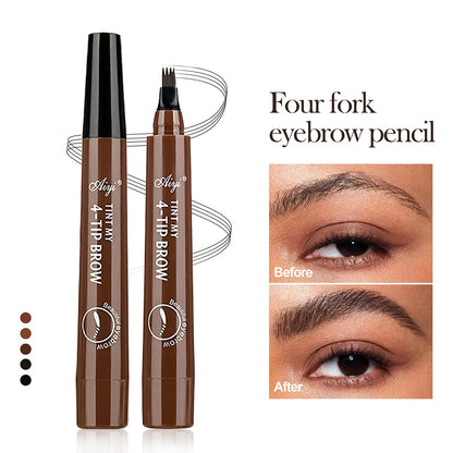 4 fork microblading eyebrow pencil waterproof eyebrow pencil natural long-lasting eyebrow makeup five colors BLACKBEARD OUTDOOR INDUSTRIES