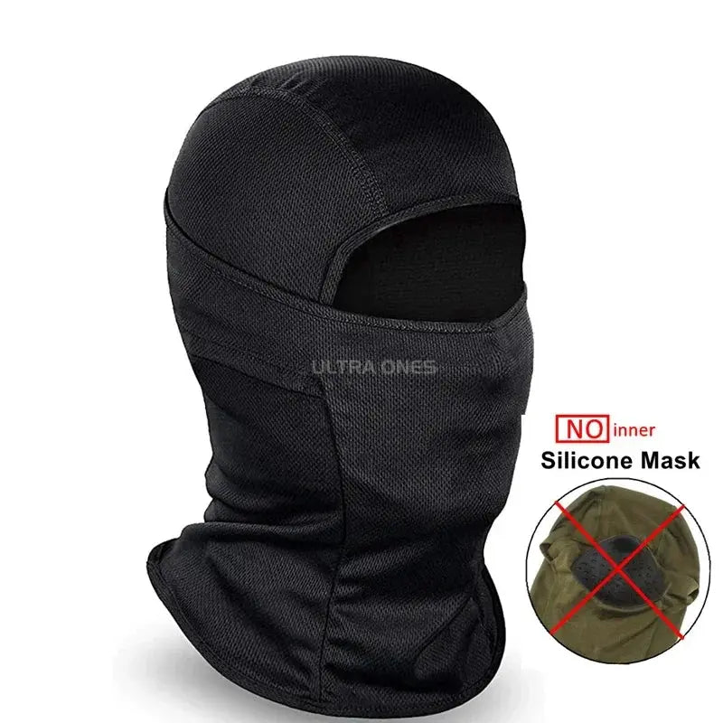 Tactical Mask Outdoor Balaclava – Masque Balaclava Silicone Demi-visage Coupe-vent Ma boutique
