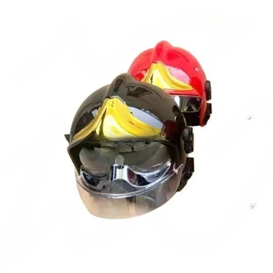 Casque de Pompier Intégral à Visière Dorée – Protection Résistante aux Chocs - BLACKBEARD OUTDOOR INDUSTRIES