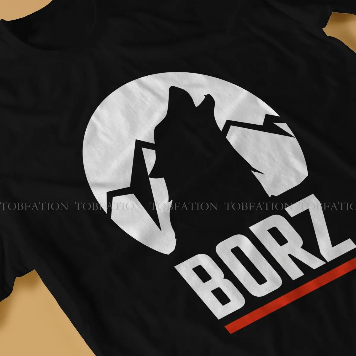 T-Shirt Coton Pur Borz Loup Tchétchène – Streetwear Harajuku, Col Rond | S à 6XL | 10 Coloris - BLACKBEARD OUTDOOR INDUSTRIES