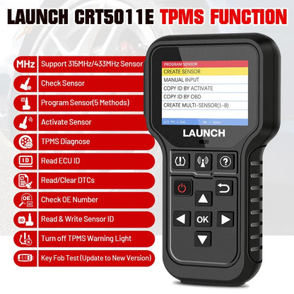 Launch CRT5011E – Outil de Réapprentissage TPMS & Diagnostic OBD2 - BLACKBEARD OUTDOOR INDUSTRIES