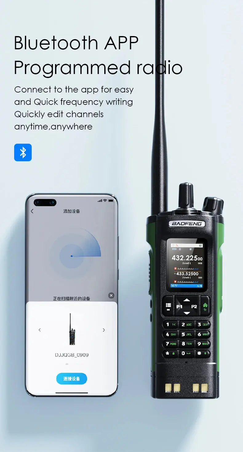 🔊 Talkie-Walkie Baofeng UV-32 – Puissant, Multi-Bande, Programmable via Bluetooth Ma boutique