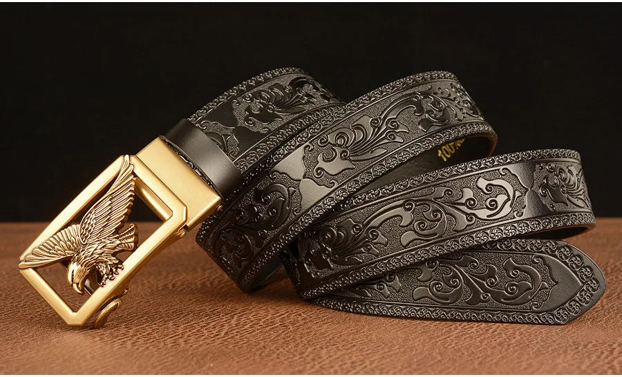 Ceinture en Cuir Véritable SupSindy - Luxe avec Boucle Métallique Ma boutique