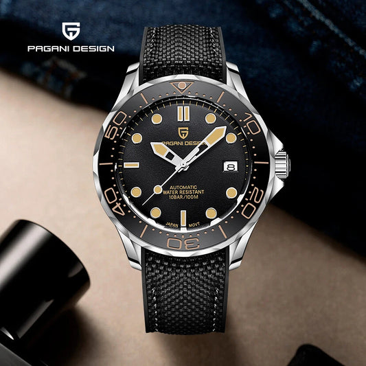 Montre Automatique PAGANI DESIGN PD1667 – Saphir AR, 100M, Mouvement Miyota 8215