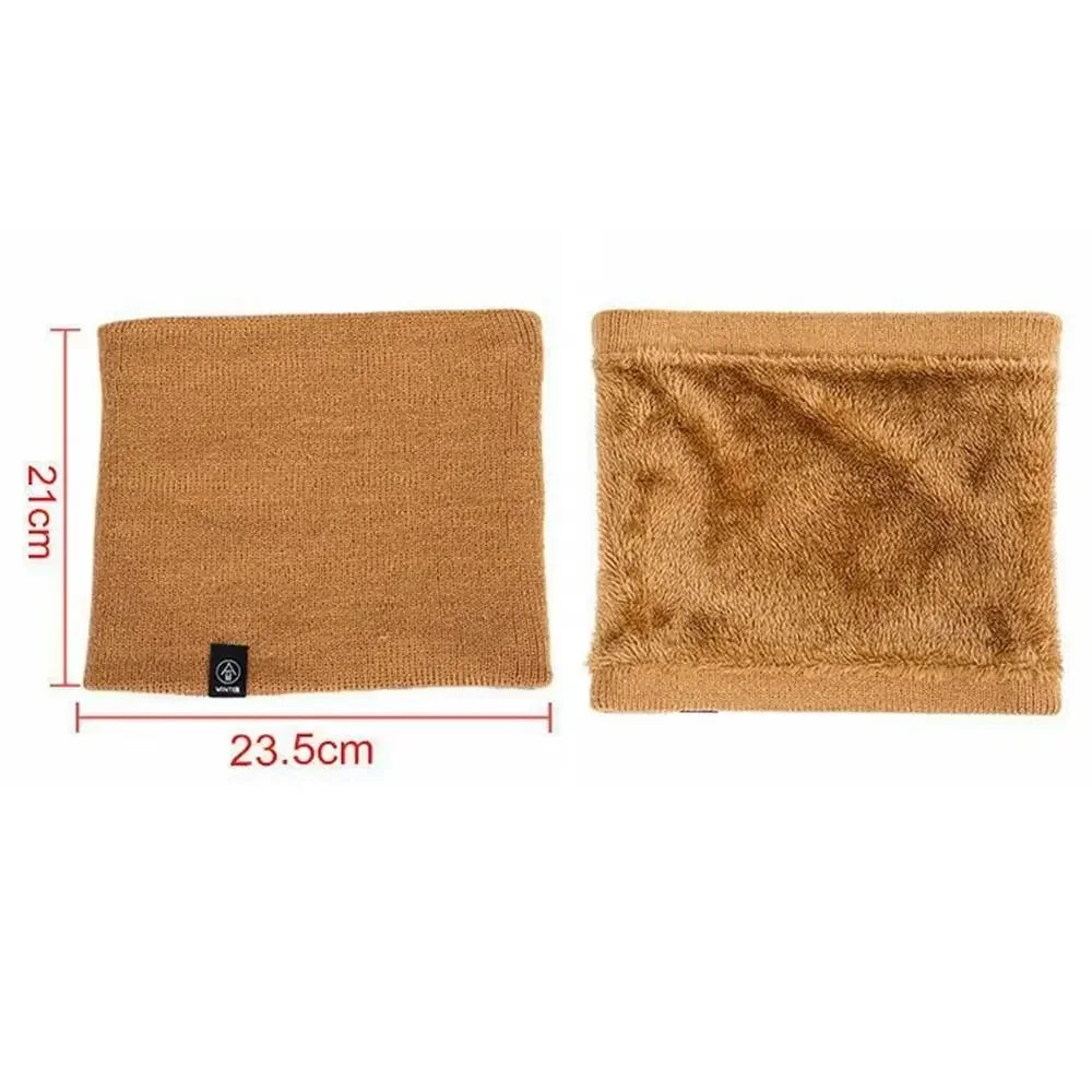 Écharpe Chauffante Tricotée Unisexe – Col de Protection Hiver, Doublure Épaissie, Pour Sport, Course, Randonnée et Activités Extérieures - BLACKBEARD OUTDOOR INDUSTRIES