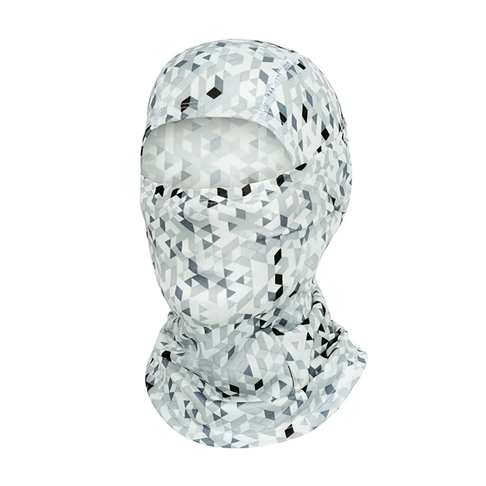 Cagoule anti-UV vélo et moto, masque visage et cou