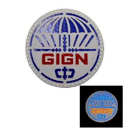 Patch Tactique France GIGN Infrared – Brodé avec Drapeau et Effet Réfléchissant IR - BLACKBEARD OUTDOOR INDUSTRIES