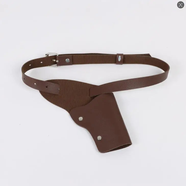 Holster de cuisse noir réglable en simili cuir