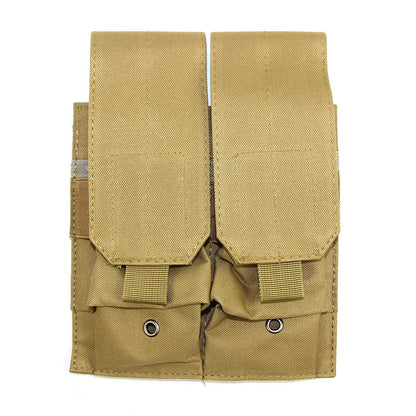 Poche Tactique MOLLE Triple ou Double – Porte-Chargeurs 5.56 / 7.62 – Airsoft, Paintball, Tir, Wargame - BLACKBEARD OUTDOOR INDUSTRIES