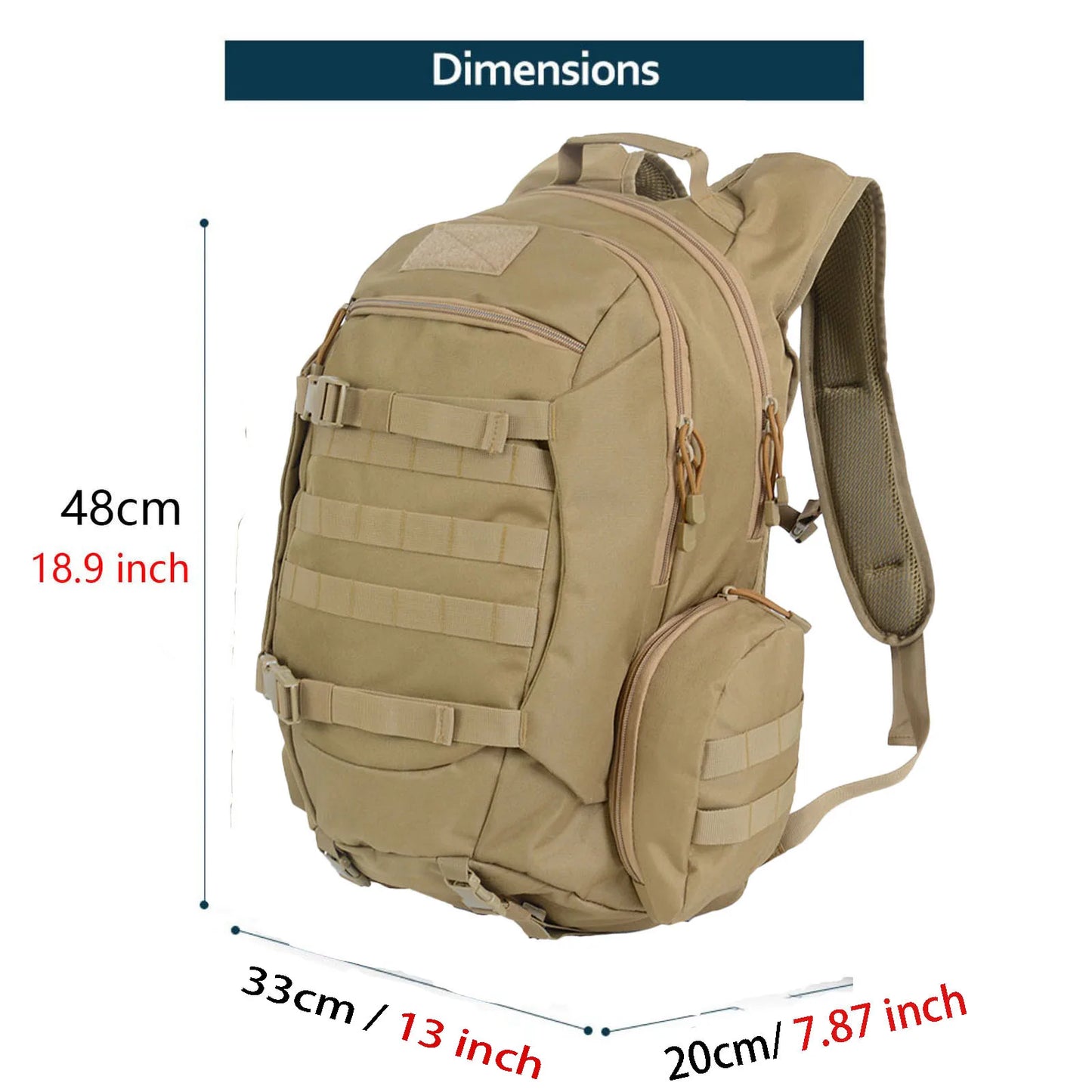 Sac à Dos Tactique Thuram 45L – Sac de Survie, Chasse, Randonnée et Camping - BLACKBEARD OUTDOOR INDUSTRIES