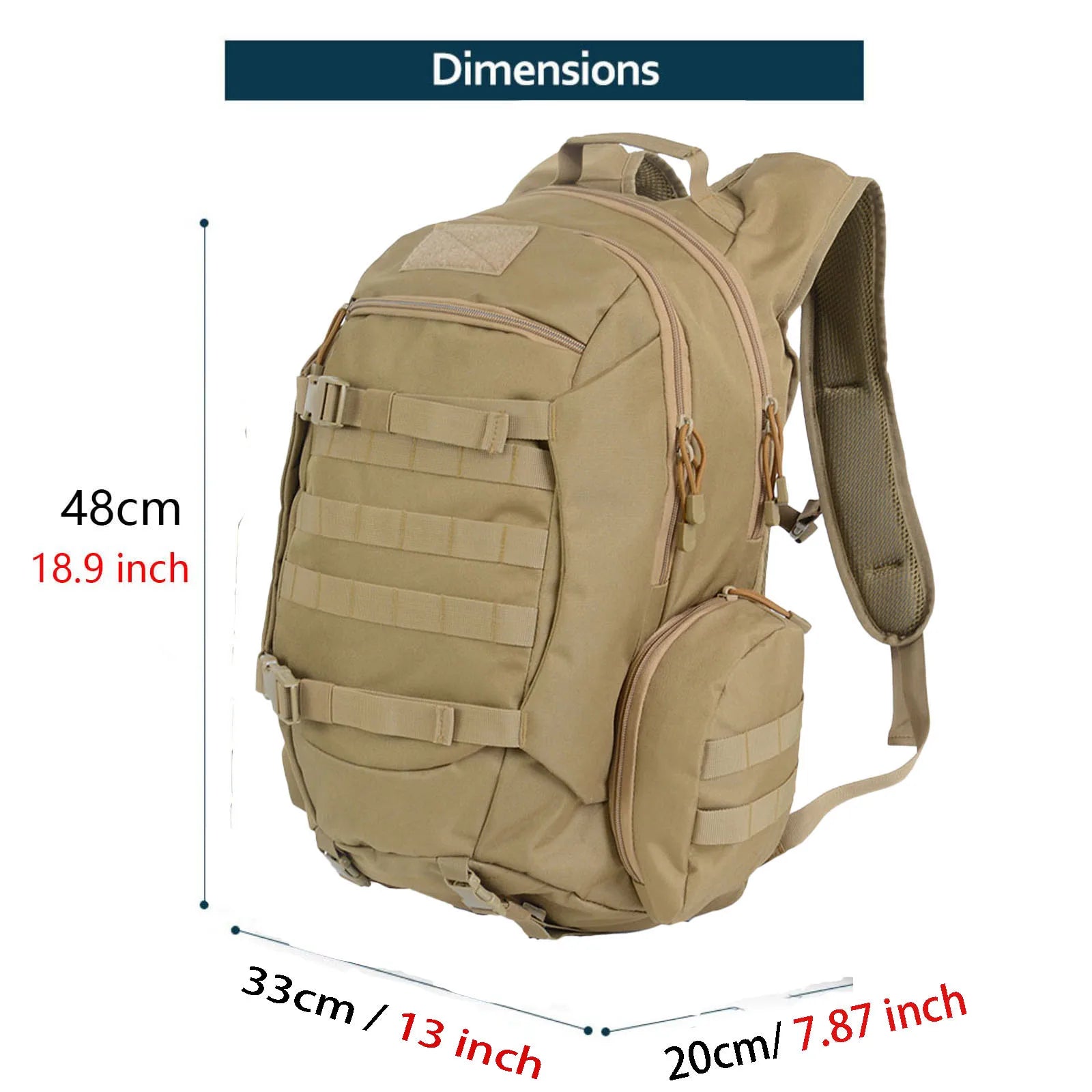 Sac à Dos Tactique Thuram 45L – Sac de Survie, Chasse, Randonnée et Camping - BLACKBEARD OUTDOOR INDUSTRIES