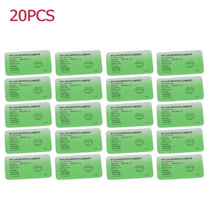 Kit de Sutures Médicales 4/0 – 10 à 100 pièces | Fils Monofilaments Nylon, Soie, Polypropylène, Polyester pour Exercices de Suture Ma boutique