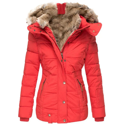 Parka longue femme à capuche zippée, du S au 5XL