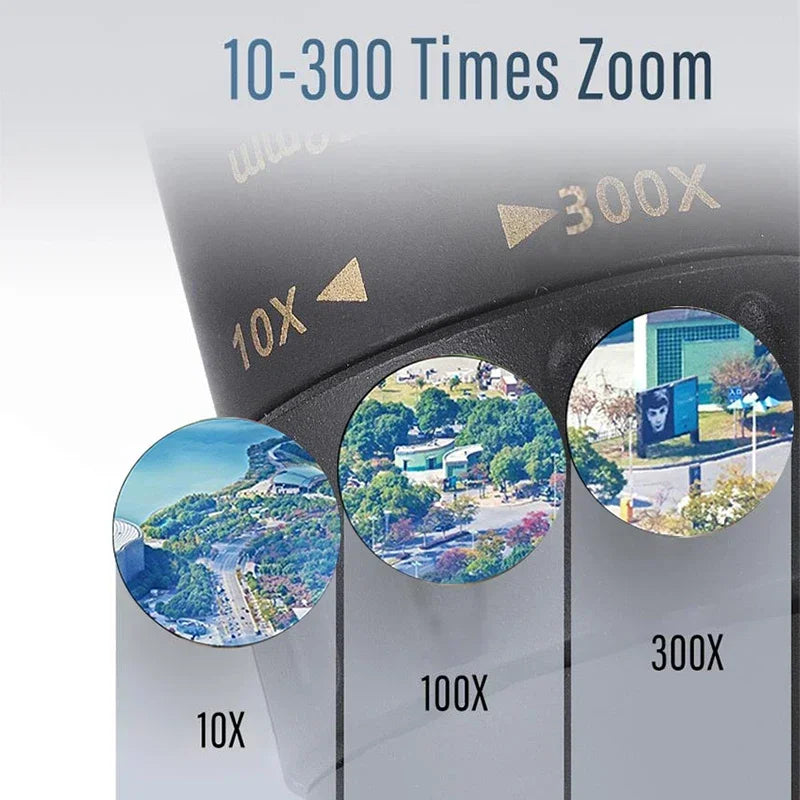 Monoculaire Haute Définition 10-300x40 avec Prismes BAK4 – Télescope Professionnel Portable Zoom Longue Portée 4K pour Camping, Observation et Aventures Extérieures - BLACKBEARD OUTDOOR INDUSTRIES