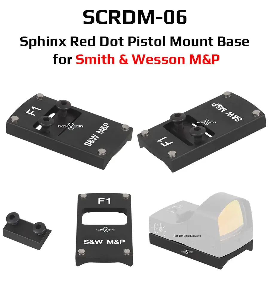 Adaptateur Universel pour Viseur Red Dot Airsoft M2/M4 – Montage sur Pistolet pour Accessoires Tactiques et de Chasse - BLACKBEARD OUTDOOR INDUSTRIES