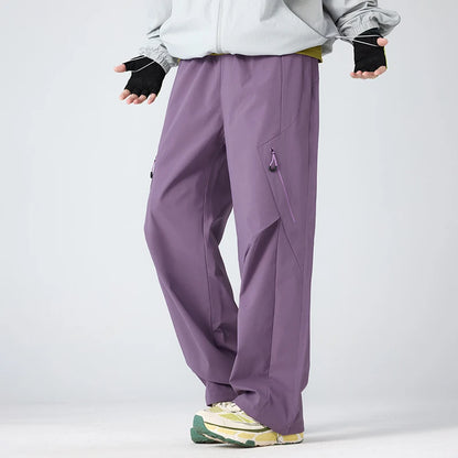 Pantalon cargo de randonnée femme déperlant et respirant, taille élastique