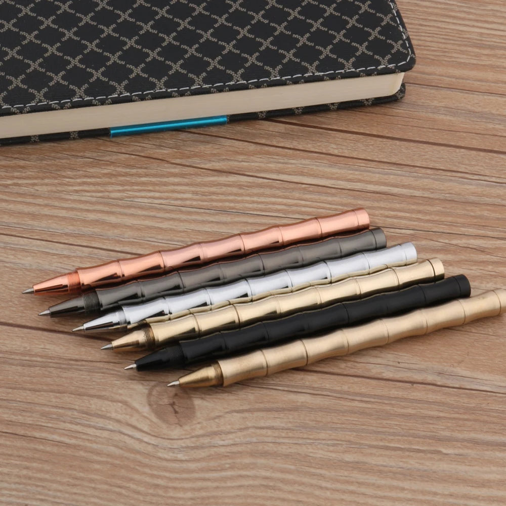 Stylo-bille effet bambou pointe fine 0,5 mm