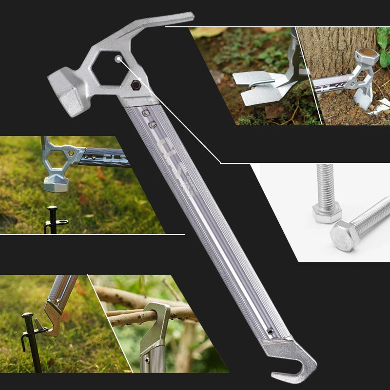 Marteau de Camping Tête Cuivre — Manche Aluminium & Acier Inox | BLACKBEARD - BLACKBEARD OUTDOOR INDUSTRIES