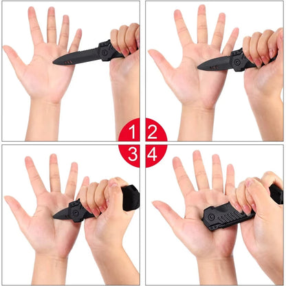 Couteau d’Entraînement Rétractable en Plastique – Lame Escamotable Sécurité