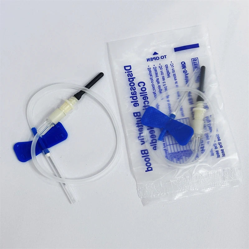 Lot de 100 Aiguilles Papillon Jetables – Sécurité & Collecte de Sang – Usage Vétérinaire et Formation Médicale (21G / 23G) Ma boutique