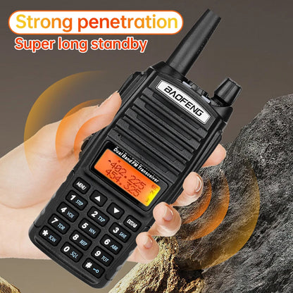 Talkie-Walkie Baofeng UV-82 Double PTT 5W/8W – Radio Amateur VHF/UHF, Portée 10 km