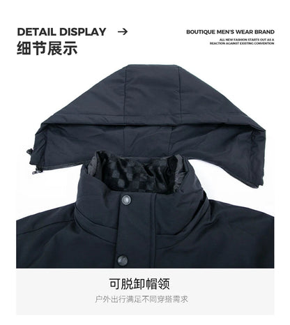 Parka Homme d'Hiver avec Col à Capuche, Résistante à l'Eau et au Vent - Confort et Chaleur -40°C BLACKBEARD OUTDOOR INDUSTRIES
