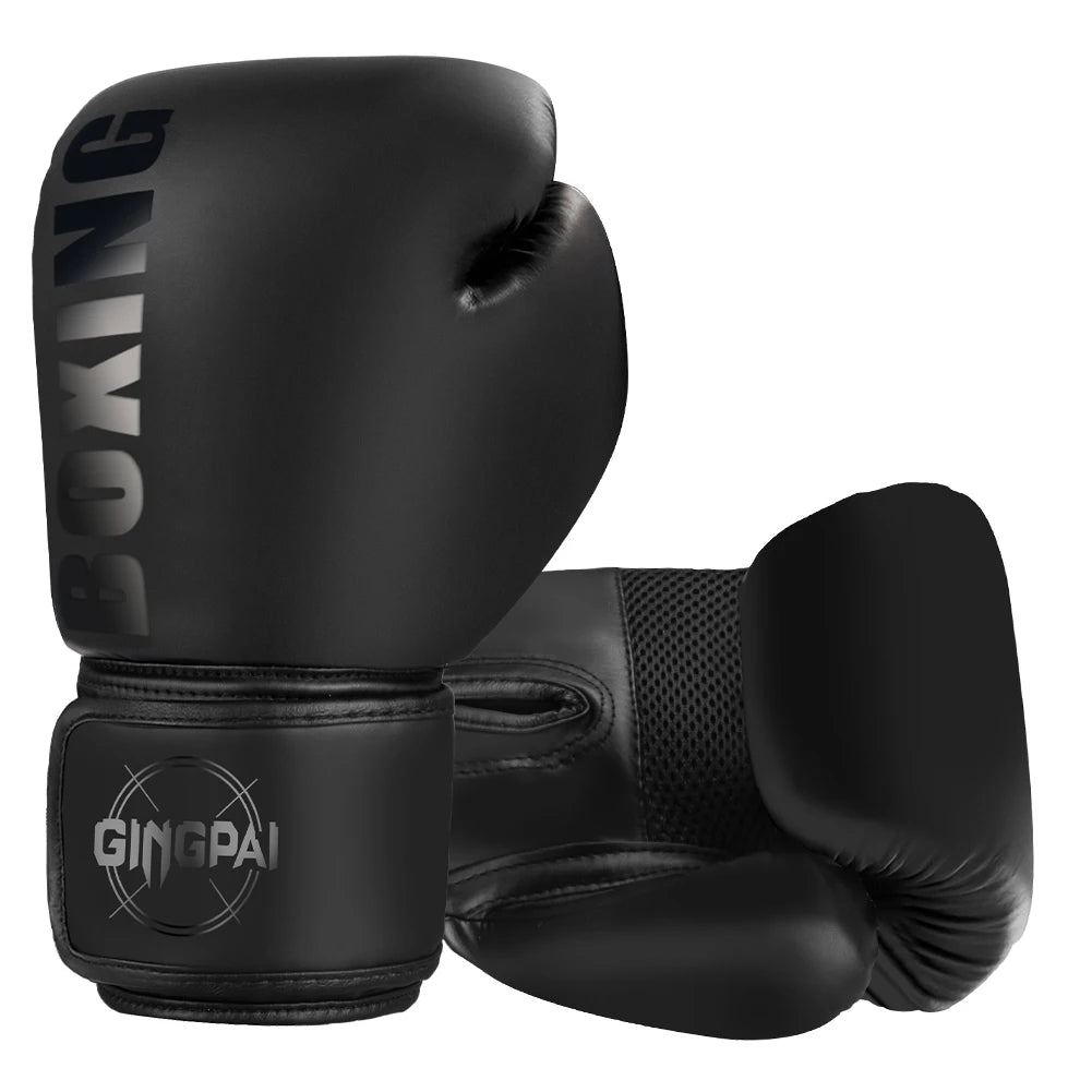Gants de Boxe Cuir PU – MMA / Muay Thai / Sanda – 6 8 10 12 oz – Adulte & Enfant Unisexe - BLACKBEARD OUTDOOR INDUSTRIES