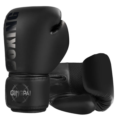 Gants de Boxe Cuir PU – MMA / Muay Thai / Sanda – 6 8 10 12 oz – Adulte & Enfant Unisexe - BLACKBEARD OUTDOOR INDUSTRIES